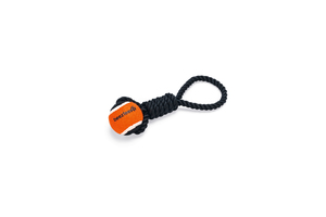 Beeztees Köpek Oyuncağı, Diş İpi Tutamaçlı Tenis Topu, Siyah, 30x7x6,3cm, 135gr - 3