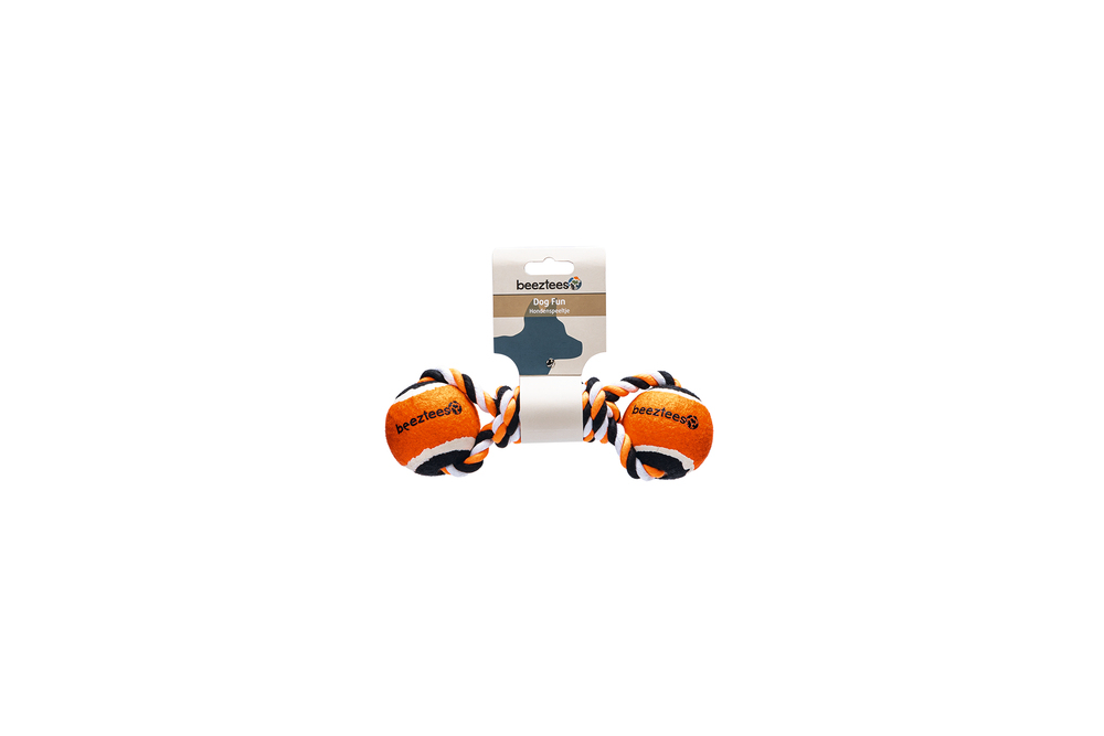 Beeztees Köpek Oyuncağı, Diş İpi ve İki Tenis Topu, 22x7x6,3cm, 195gr - 2