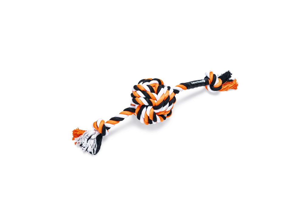 Beeztees Köpek Oyuncağı, Diş İpinden Top ve İpi, 27x7x7cm, 105gr - 3