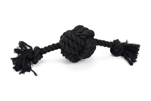Beeztees Köpek Oyuncağı, Diş İpinden Top ve İpi, Siyah, 34x10x9cm, 255gr - 3