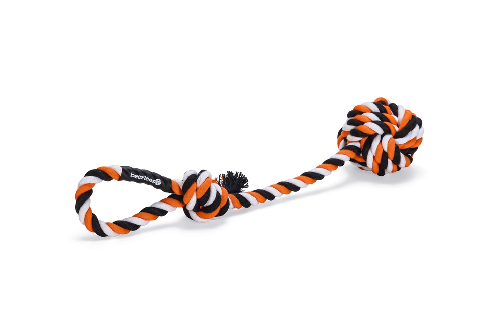 Beeztees Köpek Oyuncağı, Diş İpinden Top ve Tutamacı, 40x7x7cm, 120gr - 3