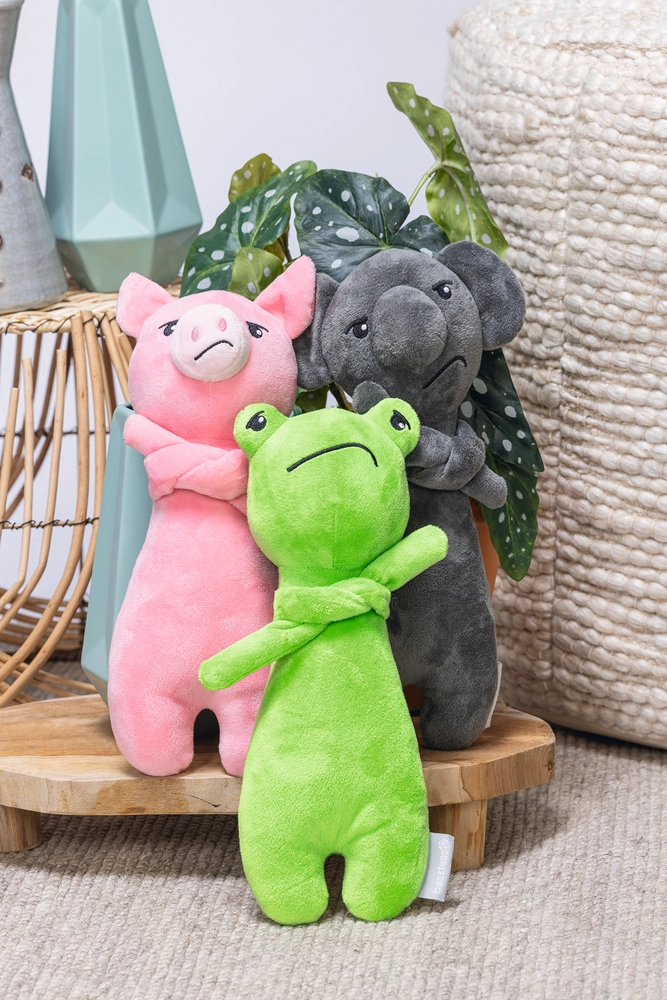 Beeztees Köpek Oyuncağı, Kurbağ, Peluş, Yeşil, 30x11,5x7,5cm - 2