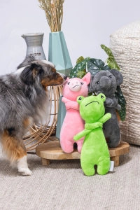 Beeztees Köpek Oyuncağı, Kurbağ, Peluş, Yeşil, 30x11,5x7,5cm - 3