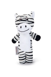 Beeztees Köpek Oyuncağı, Sesli, Kaplan, Peluş, Beyaz/Siyah, 23x10x4cm