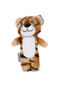 Beeztees Köpek Oyuncağı, Sesli, Kaplan, Peluş, Kahverengi, 23x10x4cm