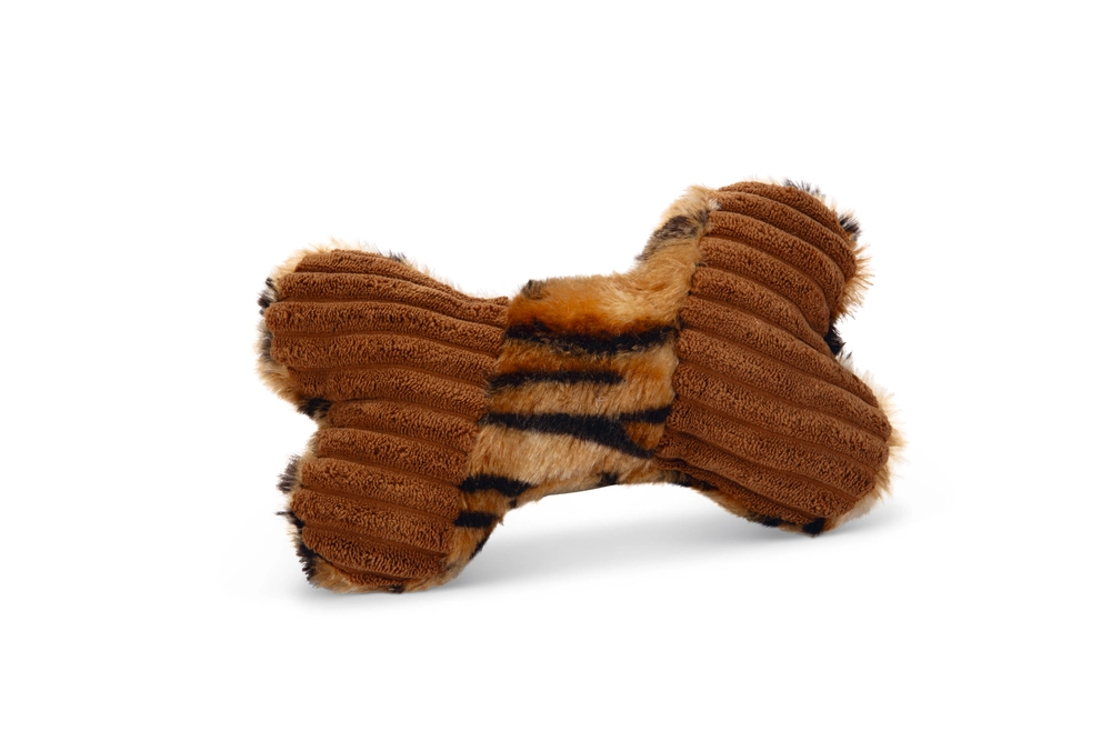 Beeztees Köpek Oyuncağı, Sesli, Kemik, Peluş, Kahverengi, 18x13x3cm - 2