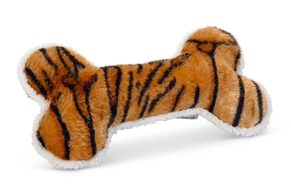 Beeztees Köpek Oyuncağı, Sesli, Kemik, Peluş, Kahverengi, 30x16x4cm - 1