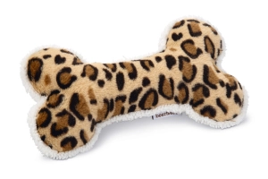 Beeztees Köpek Oyuncağı, Sesli, Kemik, Peluş, Siyah/Kahverengi, 30x16x4cm