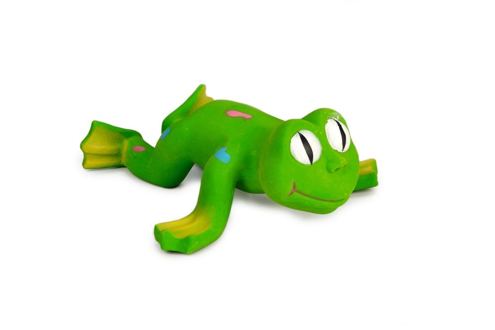 Beeztees Köpek Oyuncağı, Sesli, Kurbağ, Lateks, Yeşil, 22x20x9cm - 1