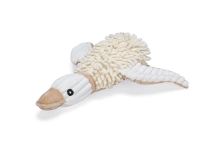 Beeztees Köpek Oyuncağı, Sesli, Ördek, Peluş, Beyaz, 33x33x9cm