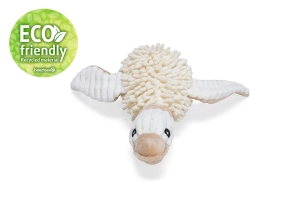 Beeztees Köpek Oyuncağı, Sesli, Ördek, Peluş, Beyaz, 33x33x9cm - 4