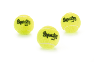 Beeztees Köpek Oyuncağı, Sesli, Tenis Topu, Sarı, 3 Adet, 6,5cm