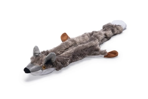 Beeztees Köpek Oyuncağı, Sesli, Tilki, Peluş, Gri, 52x15x2,5cm