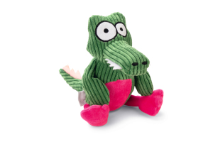 Beeztees Köpek Oyuncağı, Sesli, Timsah, Kadife, Yeşil, 25x13x9cm