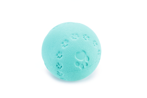 Beeztees Köpek Oyuncağı, Sesli, Top, Kauçuk, Turkuaz, 7,5cm