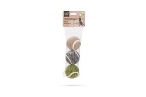 Beeztees Köpek Oyuncağı, Tenis Topu, Kauçuk, Çeşitli Renklerde, 3 Adet 6,3cm - 2