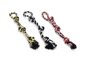 Beeztees Köpek Oyuncağı, Üç Düğümlü Diş İpi, Tutamaçlı, 40cm, 115gr