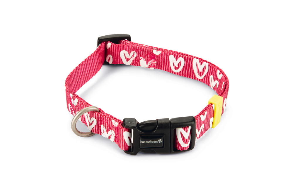 Beeztees Köpek Tasması, Pembe, 35-50cm, 20mm - 2
