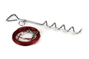 Beeztees Köpek ve Kedi Bahçe Bağlama Kancası ve 6m Halatı, 27Kg'ye Kadar, 41x0,8cm - 3