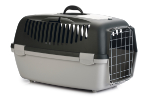 Beeztees Köpek veya Kedi Taşıma Kabı, 12Kg'ye kadar, Koyu Gri/Gri, 61x40x38cm