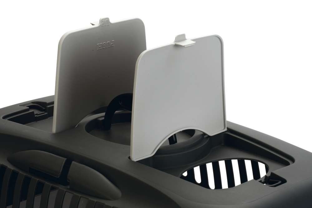 Beeztees Köpek veya Kedi Taşıma Kabı, 12Kg'ye kadar, Koyu Gri/Gri, 61x40x38cm - 4