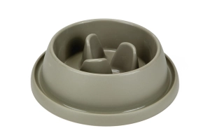 Beeztees Köpek Yavaş Besleme Mama Kabı, Bambu, Kahve, 31,5cm, 2L