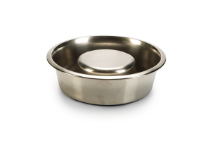 Beeztees Köpek Yavaş Besleme Mama Kabı, Paslanmaz Çelik, 20cm