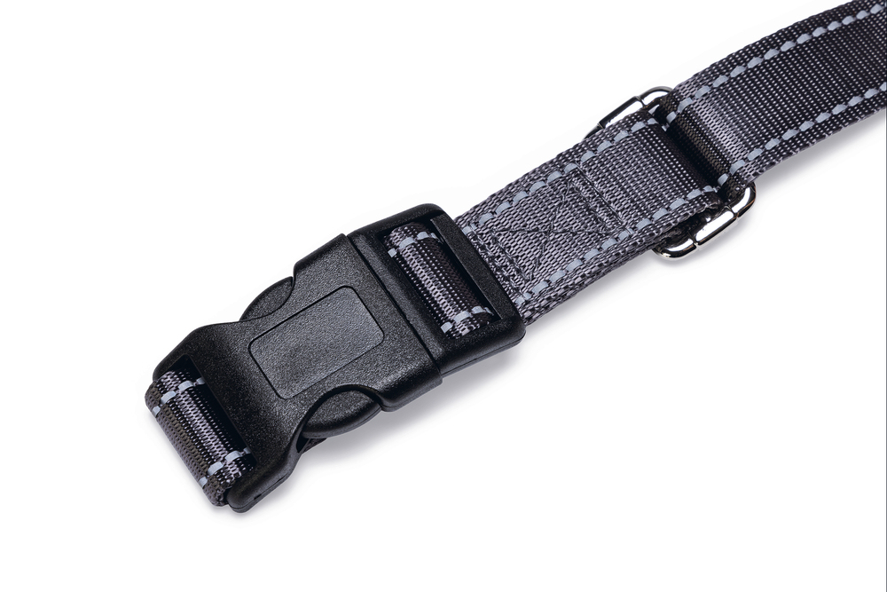 Beeztees Köpek Yürüyüş ve Koşu Şok Emicili Gezdirme Kayışı ve Bel Kemeri, Gri, 180-200cm, 25mm - 3