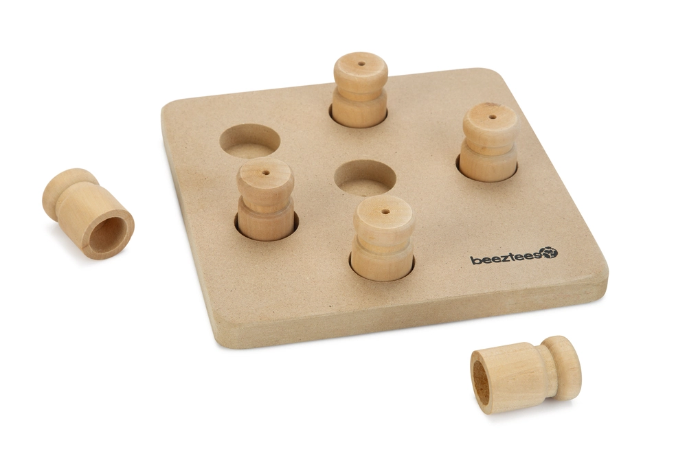 Beeztees Köpek Zeka Geliştirme Oyuncağı, Ahşap, 18x18x3cm - 1