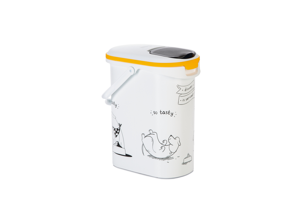 Beeztees Mama Saklama Kabı, Plastik, Beyaz, 10L - 1