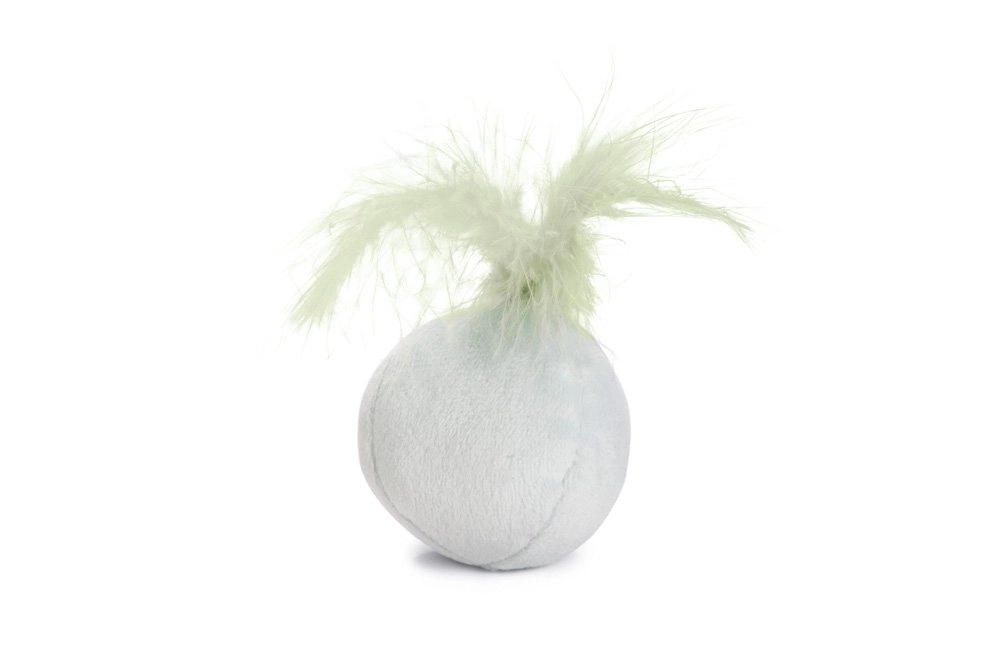 Beeztees Peluş Tüylü Yavru Kedi Oyuncağı 5cm Beyaz - 1