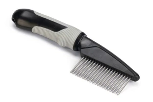 Beeztees Tüy Dökme Dönemi Köpek Tarağı, L, Siyah Gri, 21cm, 21x5,5x3cm