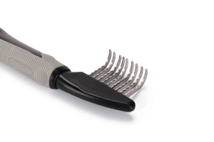 Beeztees Uzun Tüylü Köpek Kıtık Açıcı Tarak, Siyah Gri, 19x6x3cm - 2