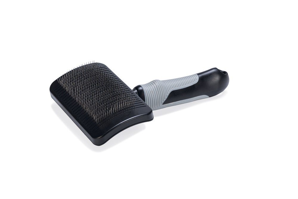 Beeztees Uzun Tüylü Köpek Tarağı, Bas-Çek Birikmiş Tüyleri Kolay Sıyırma, Siyah, 19x10,5x5cm - 3