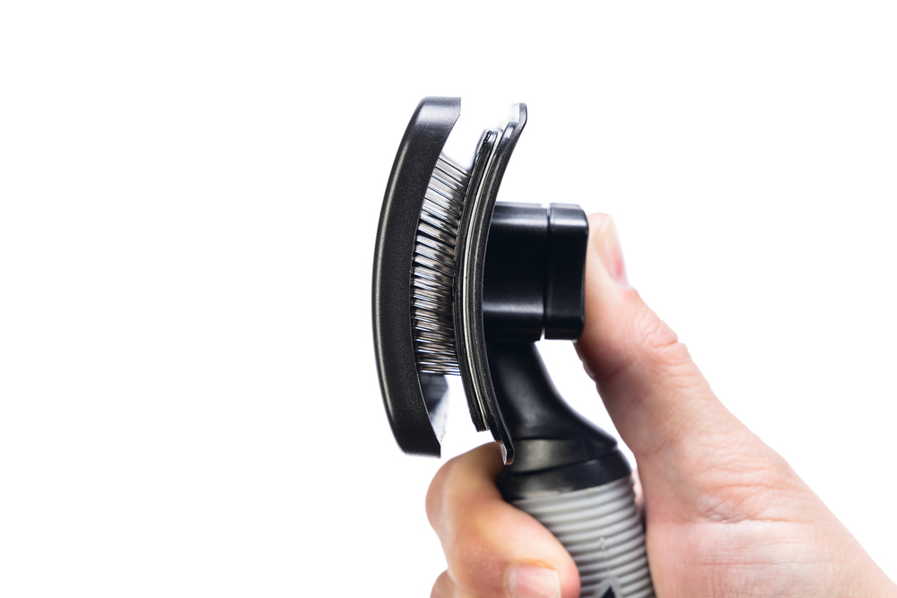 Beeztees Uzun Tüylü Köpek Tarağı, Bas-Çek Birikmiş Tüyleri Kolay Sıyırma, Siyah, 19x10,5x5cm - 4