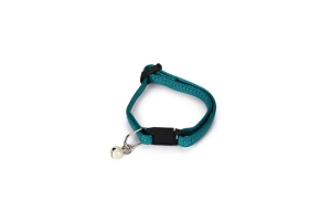 Beeztees Yavru Kedi Boyun Tasması, Zilli, Yeşil, 15-22cm