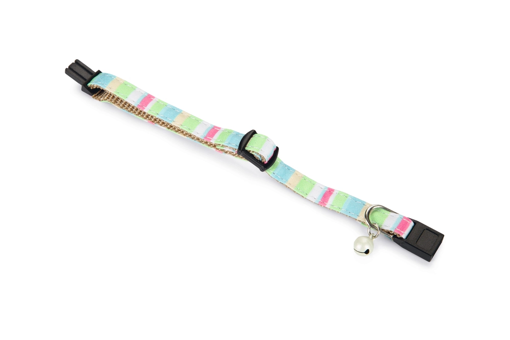 Beeztees Yavru Kedi Boyun Tasması, Zilli, Yeşil, 16-32cm - 3