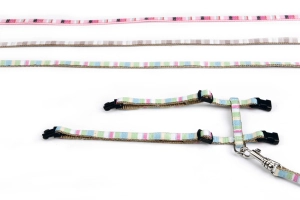 Beeztees Yavru Kedi Göğüs Tasması ve Gezdirme Kayışı, 120cm, Pembe, 15-33cm - 3