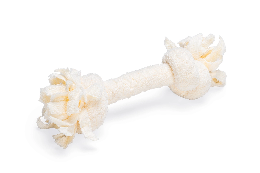 Beeztees Yavru Köpek Oyuncağı, Çift Düğümlü Diş İpi, Peluş, Pembe, 20x6x4,5cm - 1