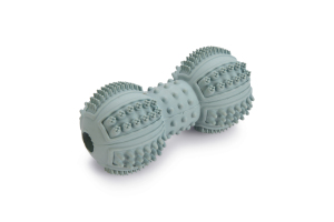 Beeztees Yavru Köpek Oyuncağı, Diş Kaşıma ve Masaj Dambıl, Kauçuk, Yeşil, 9cm