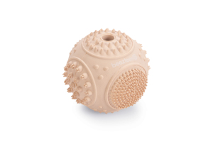 Beeztees Yavru Köpek Oyuncağı, Diş Kaşıma ve Masaj Topu, Kauçuk, Pembe, 5cm