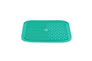 Beeztees Yavru Köpek Yaş Mama Yeme Oyuncağı, Kare Şeklinde, Silikon, Yeşil, 20x20cm