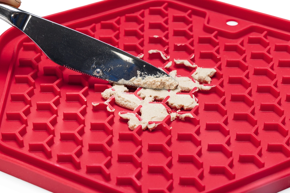 Beeztees Yavru Köpek Yaş Mama Yeme Oyuncağı, Sekizgen Şeklinde, Silikon, Pembe, 23x20cm - 4