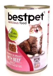 Best Pet Biftekli Kedi Yaş Maması 415 GR