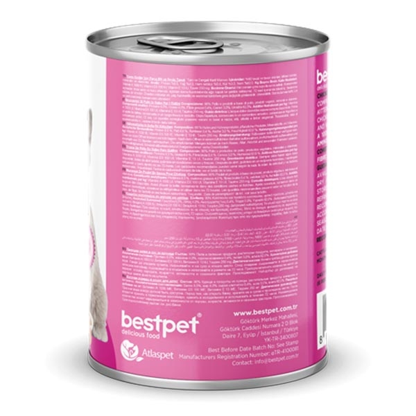 BestPet Tavuklu Yavru Kedi Yaş Maması 400 g - 2