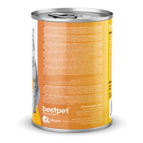 BestPet Tavuklu Yetişkin Kedi Yaş Maması 400 g - 3