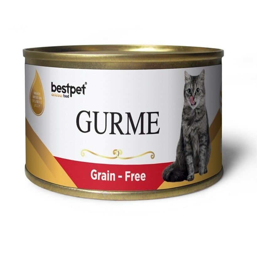 BestPet Gurme Tahılsız Jelly Biftekli Kedi Yaş Maması 100 Gr - 1