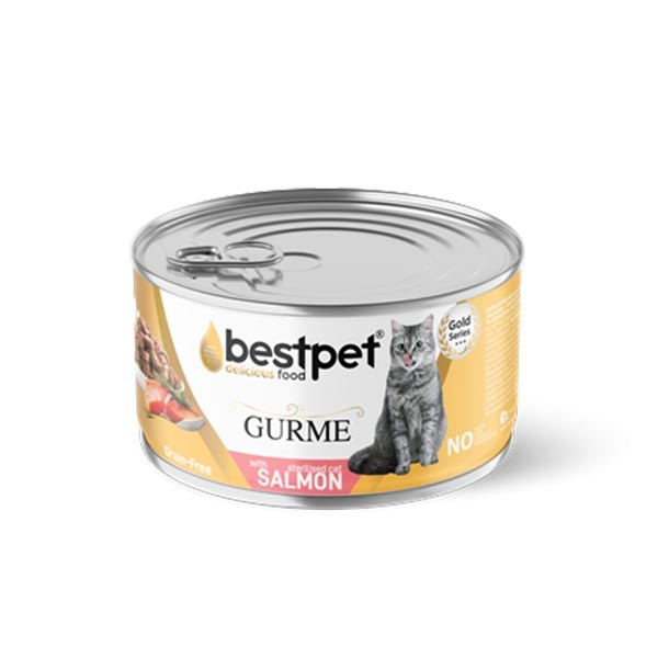 BestPet Gurme Tahılsız Somonlu Jöleli Kısırlaştırılmış Yetişkin Kedi Yaş Maması 100 g