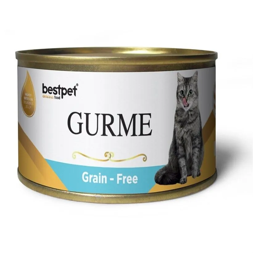 BestPet Gurme Tahılsız Jelly Ton Balıklı Kedi Konservesi 100 Gr - 1
