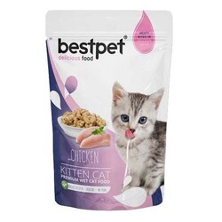 Bestpet Kitten Jelly Tavuklu Kedi Yaş Maması 85 GR